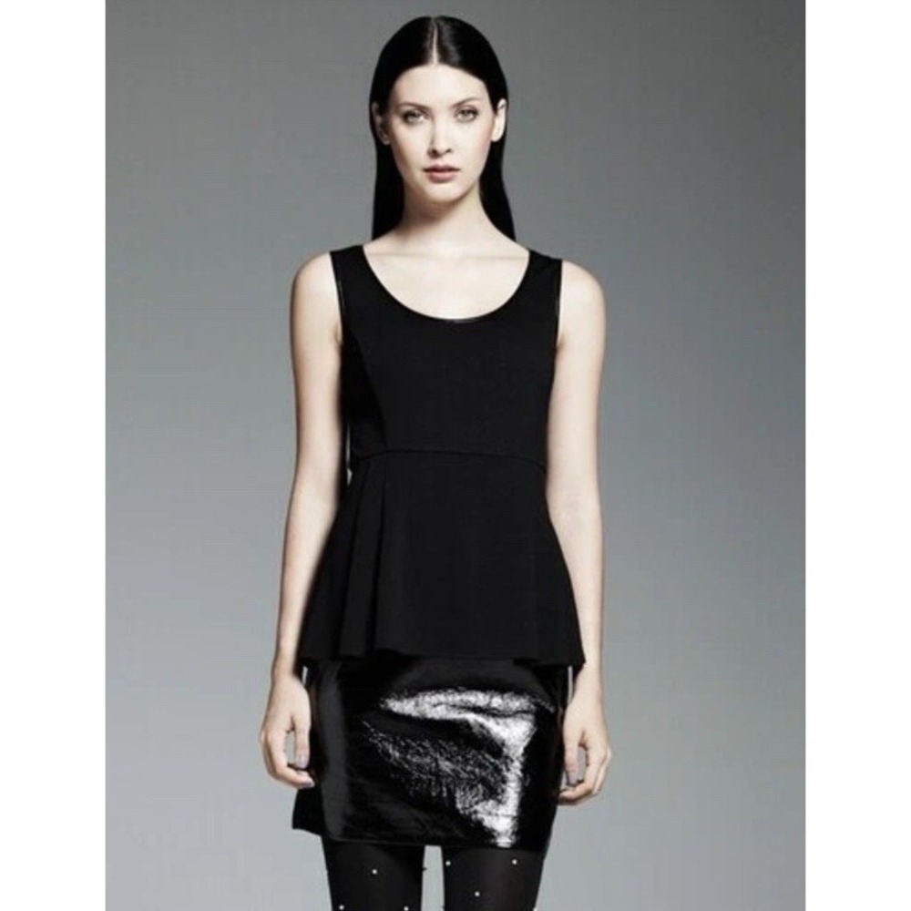 Catherine Malandrino for DesigNation Peplum Ponte Dress Black‎ Size 8